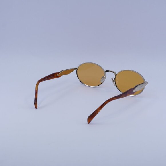 Prada PR65ZS ZVN02Z Sunglasses Gold Oval Frame